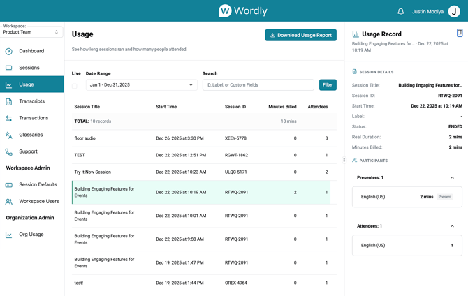 4.6.0 usage page