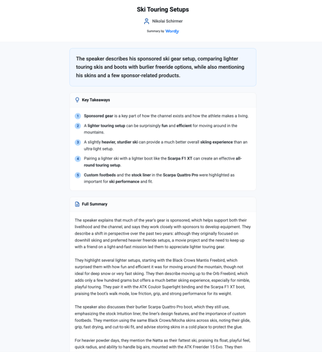 Public summaries