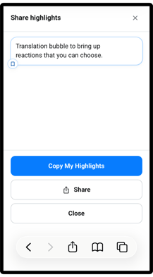 share your highlights