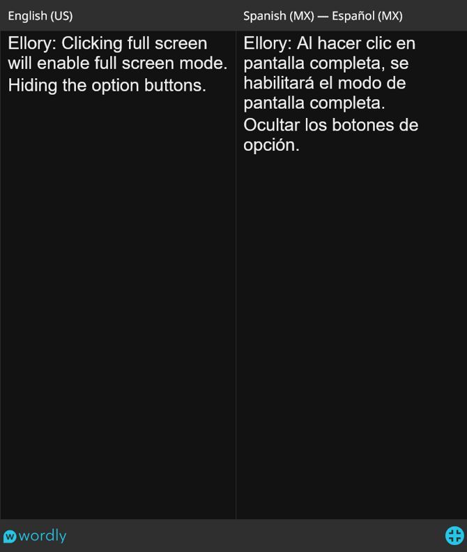 wordly-display-full-screen