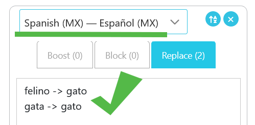 Spanish Felino -> Gato Replacement