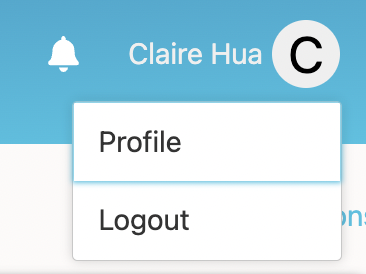 Portal profile button